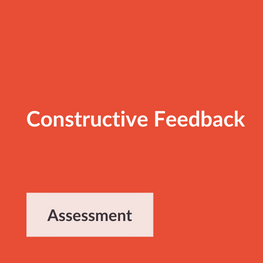 Constructive feedback assessments