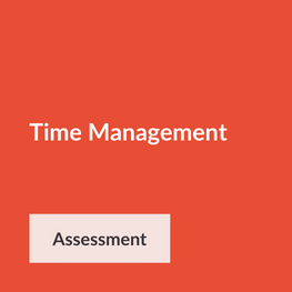 Time management skill assessment for managers
