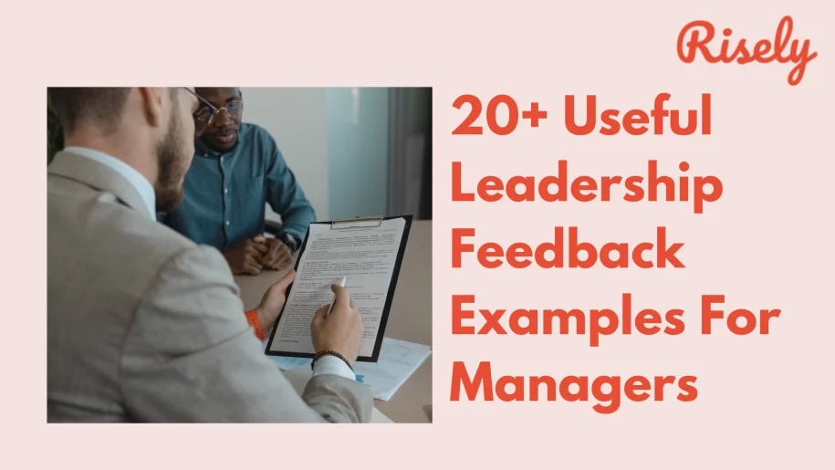 20+ useful leadership feedback examples for managers