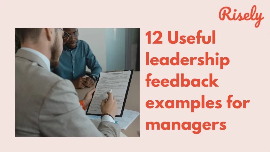 12 useful leadership feedback examples for managers