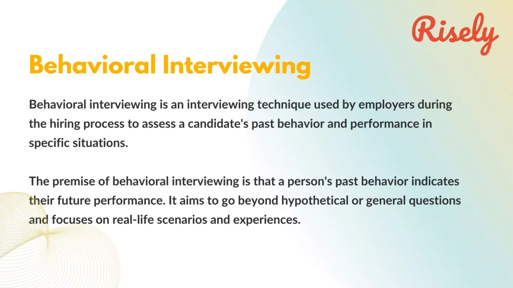 The Star method of behavioral Interviewing
