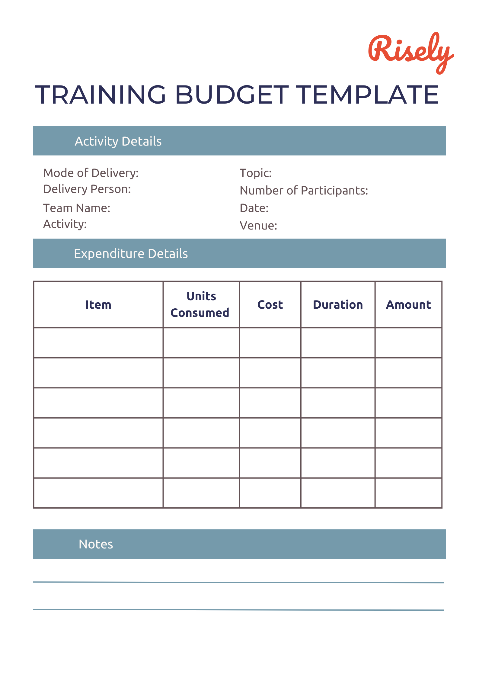 training budget template, free training budget template downloadable