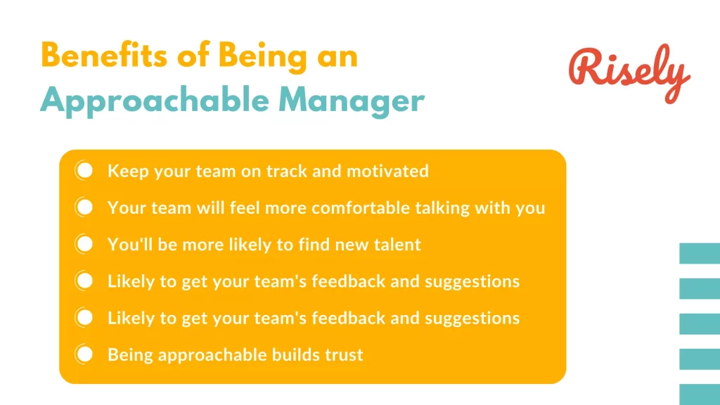 Benefits of being an approachable manager