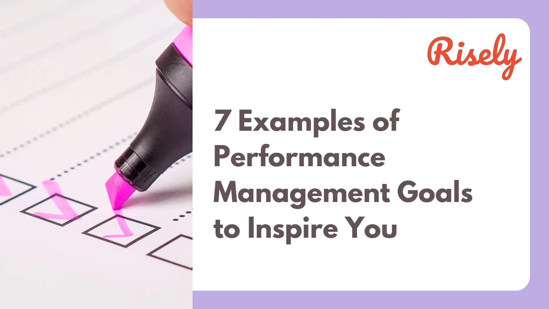 Performance Management Goals