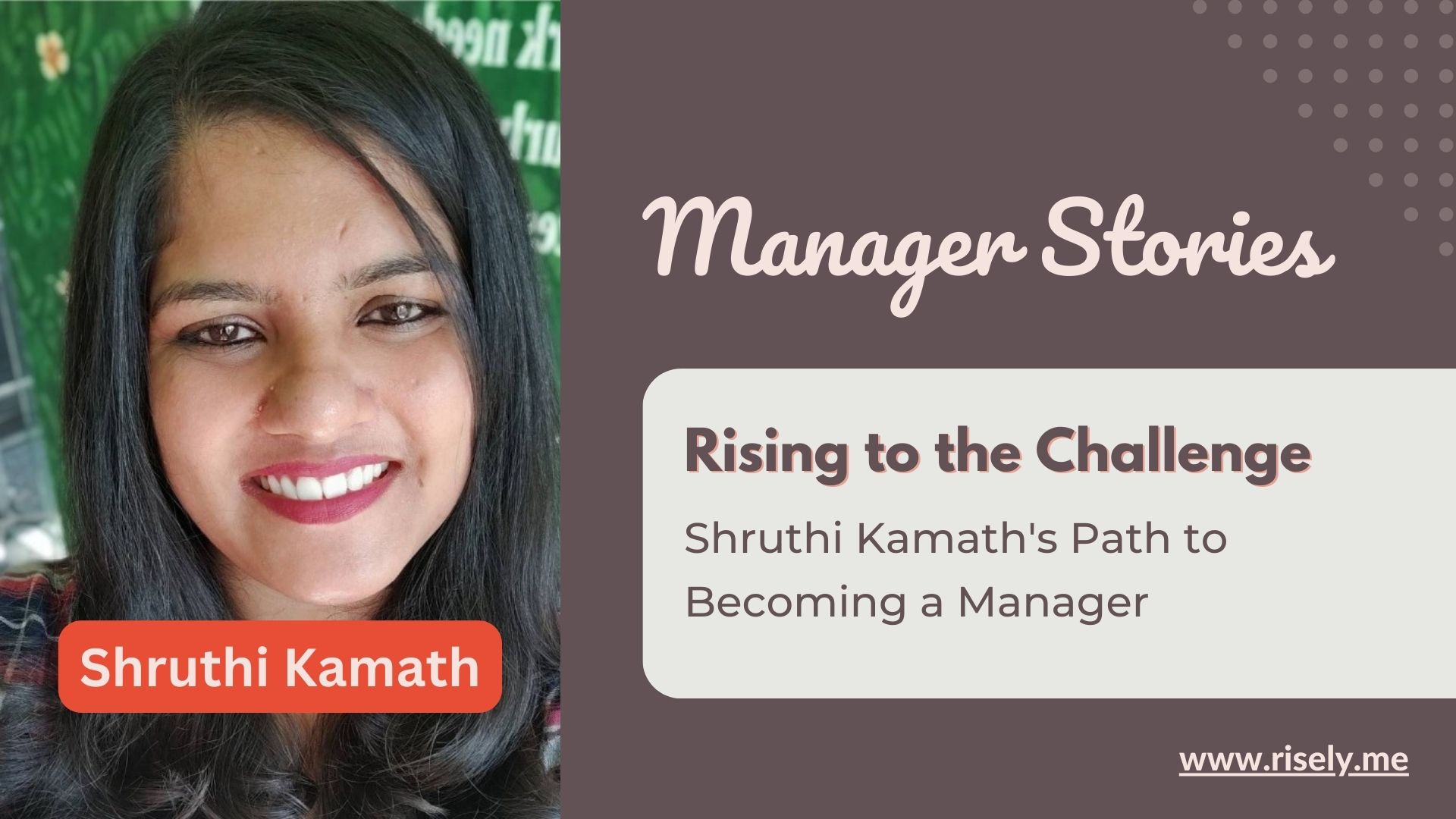 Shruthi Kamath's Path to Becoming a Manager