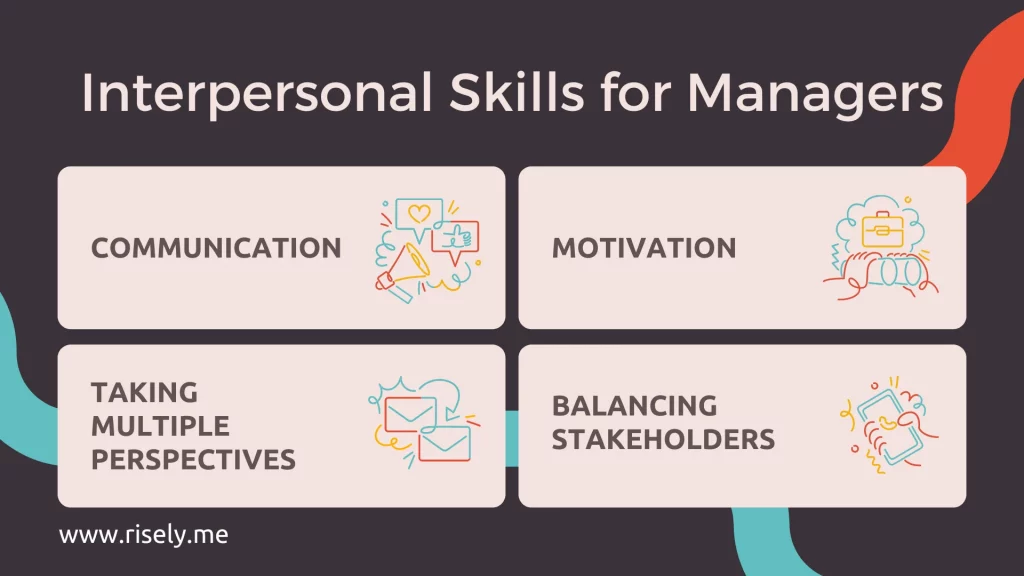 top 4 interpersonal skills of a manager