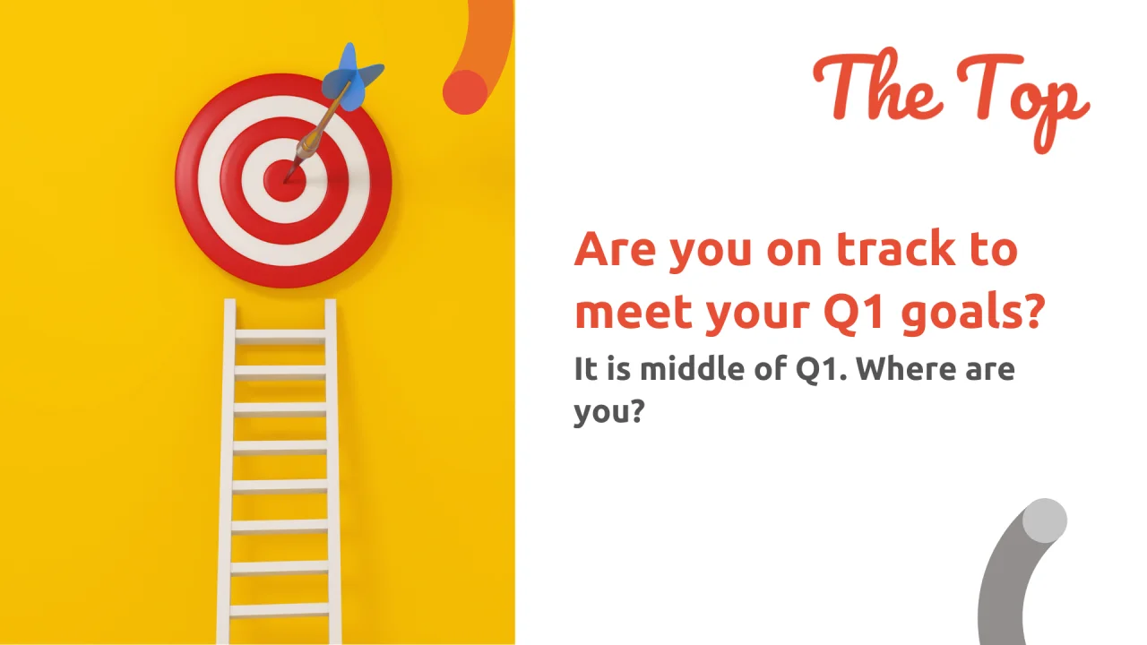 Are you on track to meet your Q1 goals?